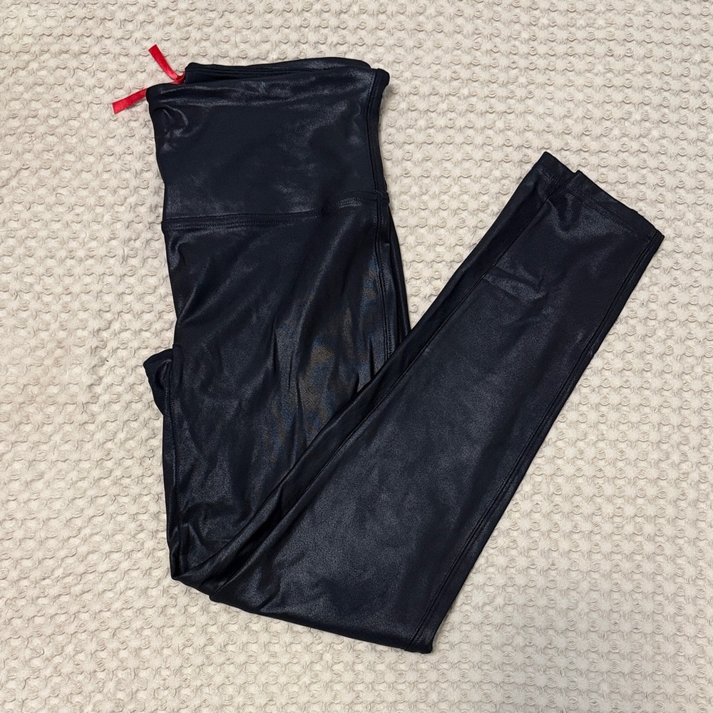 Spanx Faux Leather Leggings large petite